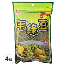 CHI-SHENG 耆盛食品 毛綠豆, 4個, 500g