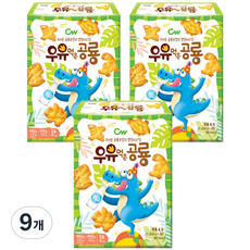 청우식품 우유먹은 공룡, 60g, 9개