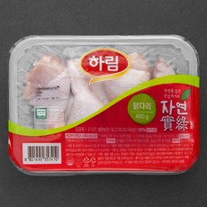하림 자연실록 무항생제 인증 닭다리 북채 (냉장), 400g, 1개