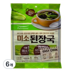 풀무원 미소된장국, 40g, 6개