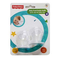 fisher-price 費雪 矽膠蔬菜棒奶嘴補充裝, 2入, 不透明