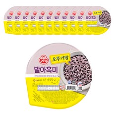 오뚜기 오뚜기밥 발아흑미 즉석잡곡밥, 210g, 12개