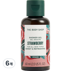 비에스케이코퍼레이션 스트로베리 샤워젤, 6개, 60ml