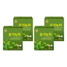우리차 유기녹차, 1.2g, 40개입, 4개