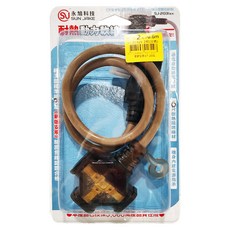 SUN JAKE 永旭電工 3插座耐熱動力軟線 SJ2031S-02, 2m, 沙色, 3孔插座, 1個