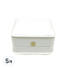 바미샵 MINI CROWN DECORATION 컬러 팔찌 케이스 b0593, 화이트, 5개