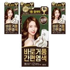 리엔 흑모비책 바로거품 간편 새치염색제, 자연갈색 5N, 4개