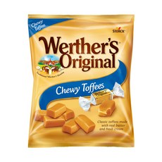 Werther's Original 道地的偉特 軟糖，香醇、好嚼、不黏牙，奶蛋素可食用, 80g, 1袋