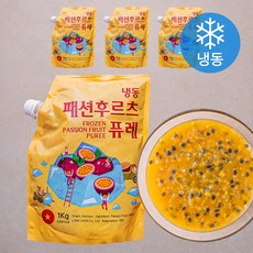 패션후르츠 퓨레 (냉동), 1kg, 4팩