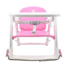 APRAMO flippa dining booster 可攜式兩用兒童餐椅, 6個月-3歲/15公斤, 41 x 40 x 48cm, 糖果粉