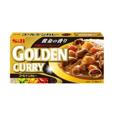S&B 黃金咖哩塊 辛口, 35種香料&香草, 198g, 1盒