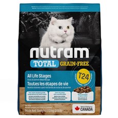 nutram 全齡貓 無穀全能天然乾飼料, 鮭魚 + 鱒魚, 1.13kg, 1袋