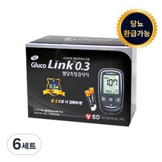 LINK 스트립 혈당 측정 검사지, 6세트