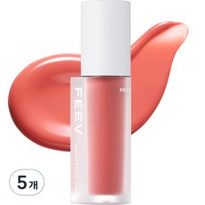 피브 하이퍼 핏 컬러 드롭 립틴트, 밀키피치, 4ml, 5개