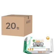 咪咪購物 純水濕紙巾 10包, 雙密封, 不連抽設計, RO純水, 80抽, 超含水, 20包