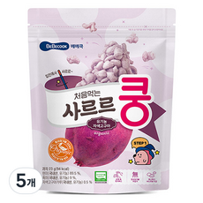 베베쿡 유아용 처음먹는 사르르쿵 과자, 자색고구마, 23g, 5개