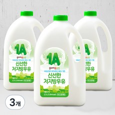 곰곰 신선한 저지방우유, 2.3L, 3개