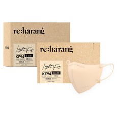 리하랑 KF94 라이트핏 2D 새부리형 일회용마스크 소형