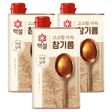 백설 고소함가득 참기름, 330ml, 3개