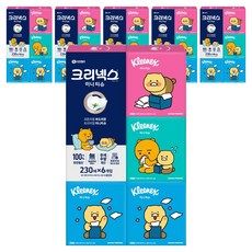 크리넥스 코튼처럼 부드러운 프리미엄 미니티슈 카카오프렌즈, 230개입, 36개