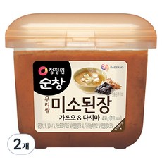 대상 청정원 미소된장 가쓰오&다시마, 450g, 2개