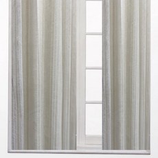 J&N 羅琳線條窗紗拉摺簾, 米色線條設計，270 x 165cm，簡約風格窗簾, 米色