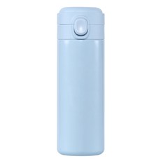 키에 슬림 컴팩트 가벼운 원터치 텀블러, 블루, 450ml, 1개