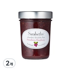 사라베스 스트로베리 라즈베리 잼, 255g, 2개