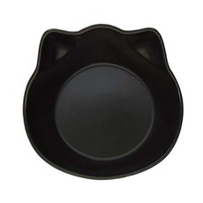 毛皇上 酷黑高腳陶瓷碗, 貓耳, 15.3, 13.1, 1個