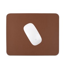 高靈敏防滑皮革滑鼠墊, 1個, 03駝棕