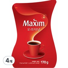 맥심 오리지날 커피 리필용, 170g, 1개입, 4개