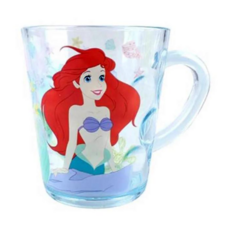 THE LITTLE MERMAID 小美人魚 迪士尼 透明手把杯子, 愛莉兒, 260ml, 1個