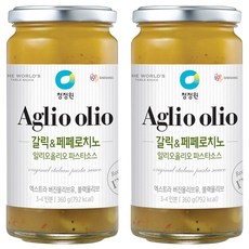 청정원 갈릭 앤 페페로치노 알리오올리오 파스타소스, 360g, 2개 2개, 360g