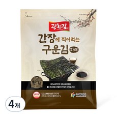 광천김 간장에 찍어먹는 구운 파래김, 120g, 4개