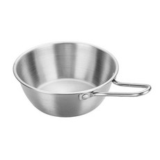 正304韓式帶柄多用碗 12cm 不鏽鋼 帶柄碗 湯碗 飯碗, 1個