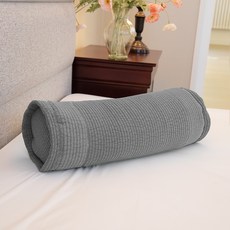 Sarang Yegam 壓紋圓形枕套, 灰色, 1入