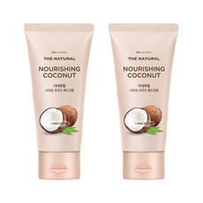 온더바디 더내추럴 핸드크림 너리싱 코코넛향, 75ml, 2개