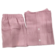 感恩使者 女款 護理服套裝/住院服 黏扣式 春夏款, 粉紅色 100%棉, XXL