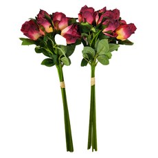 快豹 Uiro仿舊玫瑰花束 12朵 2個, 秋紅色, 1組