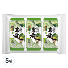 橘平屋 岩燒海苔 原味3入, 清香麻油精緻烘烤, 細緻清脆, 12.6g, 5袋
