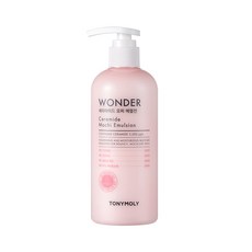 TONYMOLY Wonder 神經醯胺保濕乳液, 300ml 超大容量, 富含5,000ppb神經醯胺, 全方位滋潤乾燥肌, 1瓶