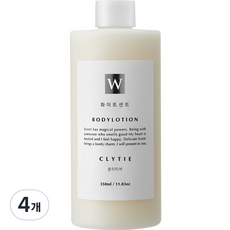 화이트센트 향기좋은 모이스처 바디로션 클리티에, 4개, 350ml