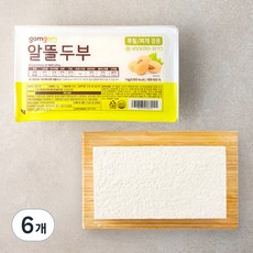 곰곰 알뜰 두부, 1kg, 6개