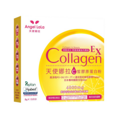 Angel LaLa 天使娜拉 EX 穀胱甘肽 C皙膠原蛋白粉, 6000mg小分子膠原蛋白, 日本專利穀胱甘肽GSH, 15包, 8g, 1盒