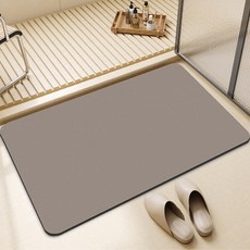 쏠트홍 빨아쓰는 규조토 사각 발매트 40 x 60 cm, 브라운
