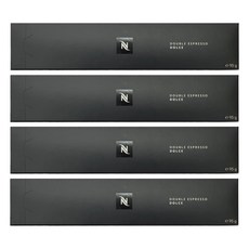 네스프레소 버츄오 더블 에스프레소 돌체 캡슐커피, 9.5g, 10개입, 4개 9.5g, 10개입, 4개