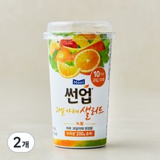 썬업 과일야채 샐러드주스 녹황, 190ml, 3개