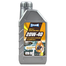 SPODIN 司伯汀 4T 20W40 SJ 機車引擎全合成機油，800ml，台灣產, 1瓶