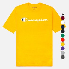 美國 Champion 經典圖案短袖T恤, 金色