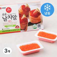 고마워 톡톡 날치알 레드 4개입 (냉동), 120g, 3개